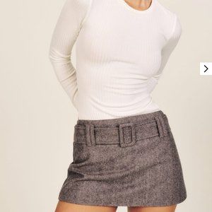 Reformation Belted miniskirt